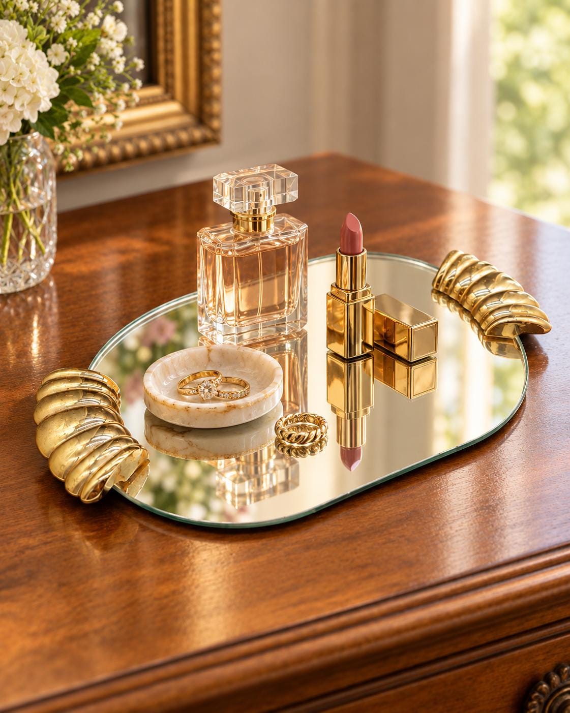 Regency Vintage Mirror Tray - Etsy