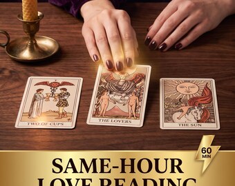 Leitura de Tarot do Amor na Mesma Hora (PDF Digital) | Os Pensamentos Dele, Quando Ele Entrará em Contato