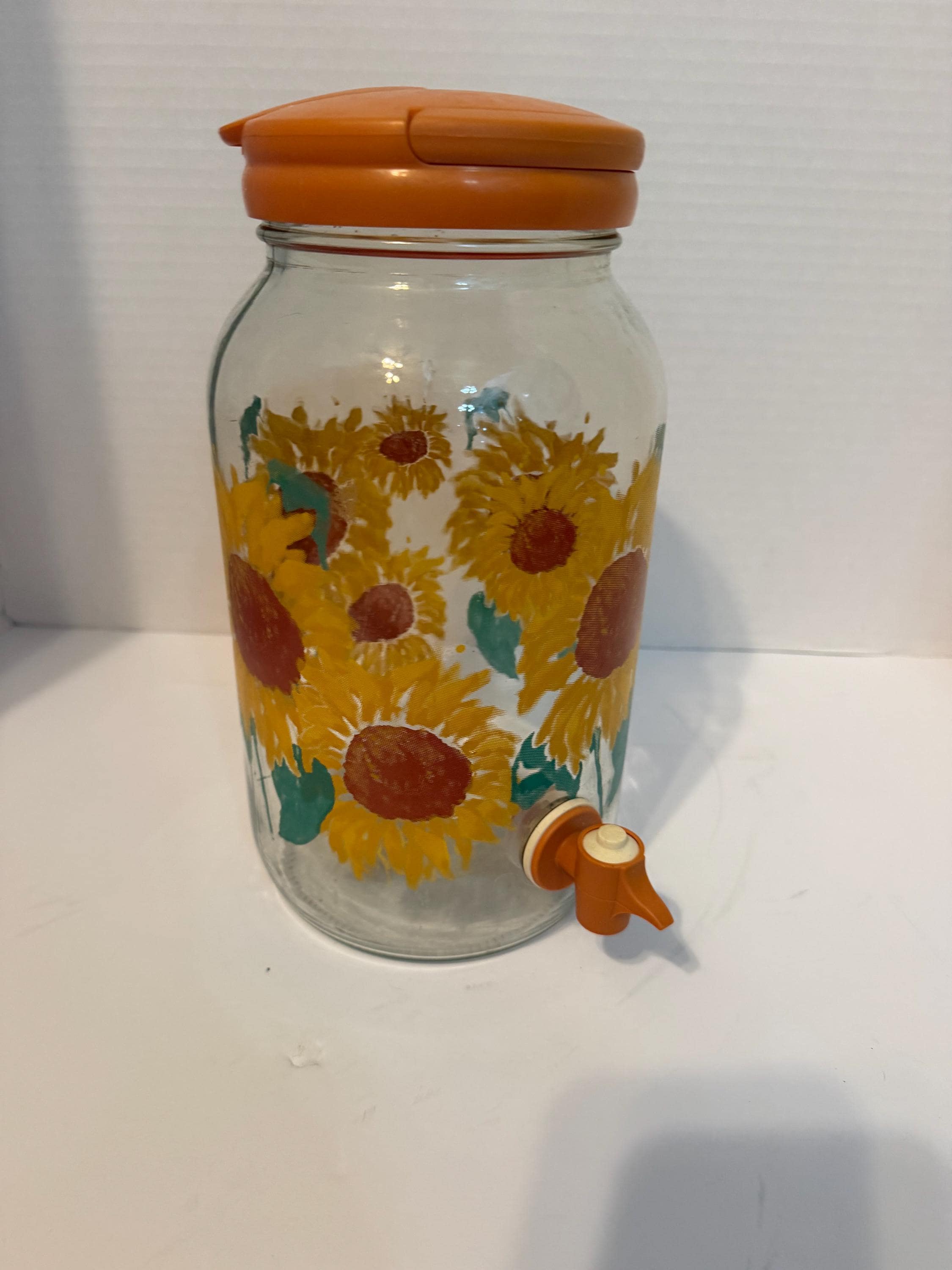 Vintage Glass Tea Pitcher - Etsy