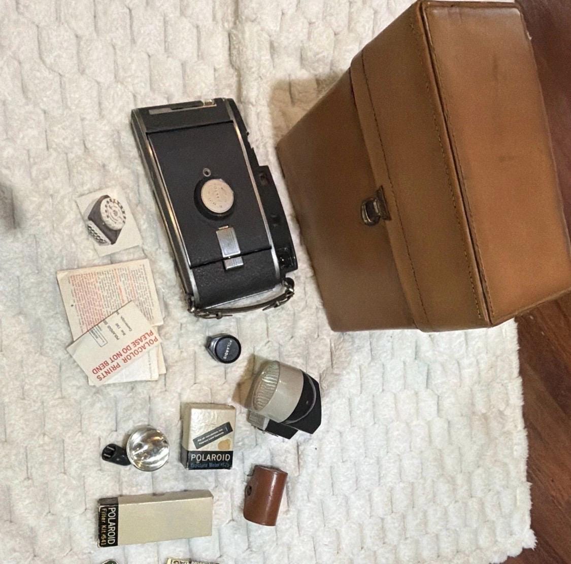 Vintage Polaroid Camera With Leather Case - Etsy