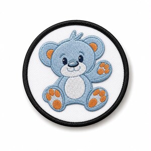 Individuell gewebter Aufnäher, personalisiertes Logo-Emblem, Aufnäher zum Aufnähen auf Kleidung, Hüte und Taschen