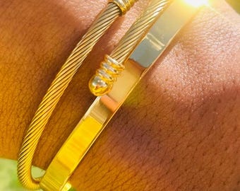 Conjunto Foulany — Pulseras de oro