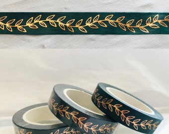 Rose Gold Leaf Vine Washi Tape