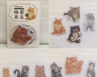 30 Long Hair Cat Stickers