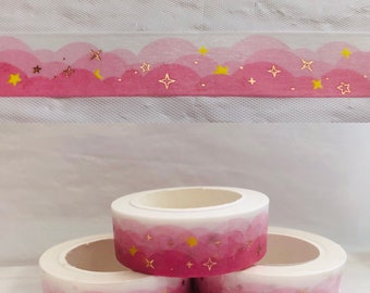 Twinkling Pink Cloud Washi Tape