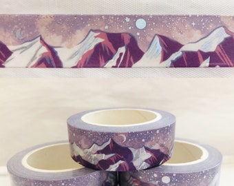 Silver Magical Mountains Washi Tape