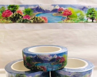 Spring Alpine Lake Washi Tape