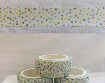 Green Miniature Dot Washi Tape