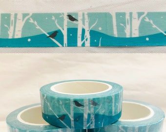 Winter Birch Forest Washi Tape