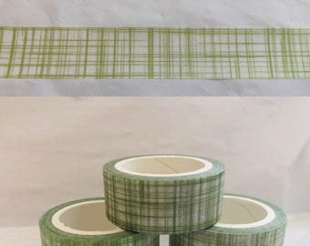 Green Plaid Washi Tape