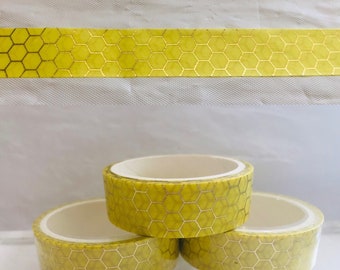Gold Foil Honeycomb Washi Tape