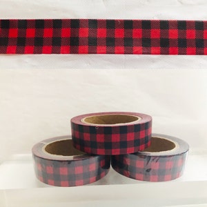 Red Plaid Washi Tape