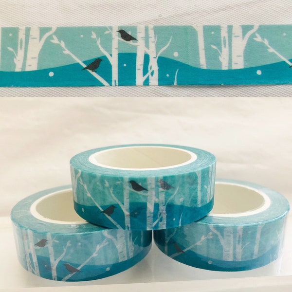 Winter Birch Forest Washi Tape