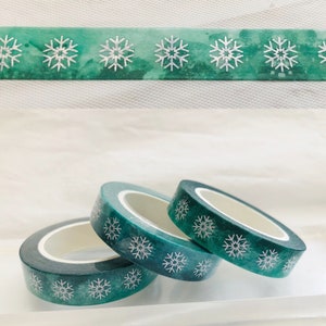 Silver Snowflake Skinny Washi Tape