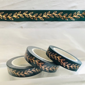 Thin Washi Tape Skinny Washi Nature Washi Tape Leaf Border Thin Washi Tape  