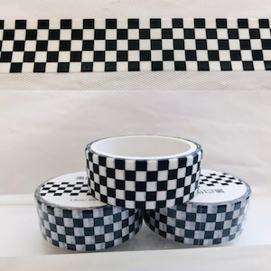 Black Checkerboard Washi Tape
