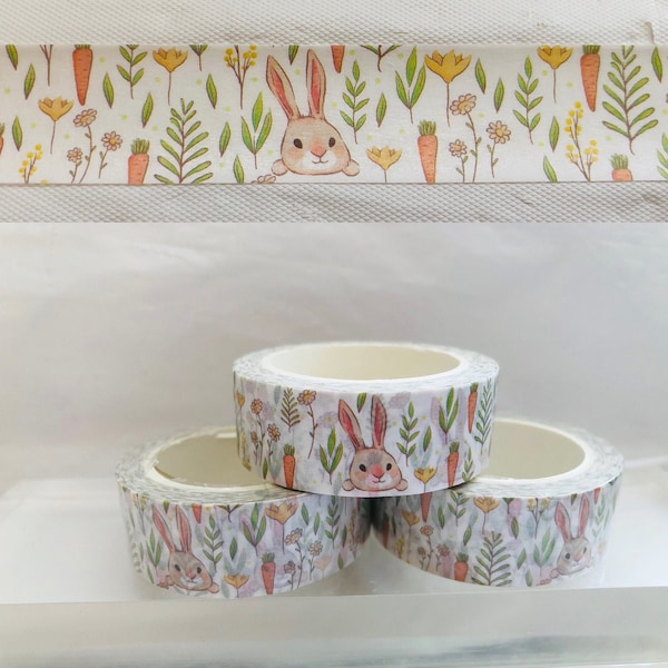 Bunnies and Carrots Washi Tape