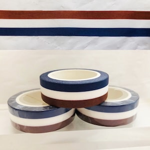 Red White and Blue Striped Washi Tape
