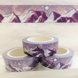 Silver Magical Mountains Washi Tape