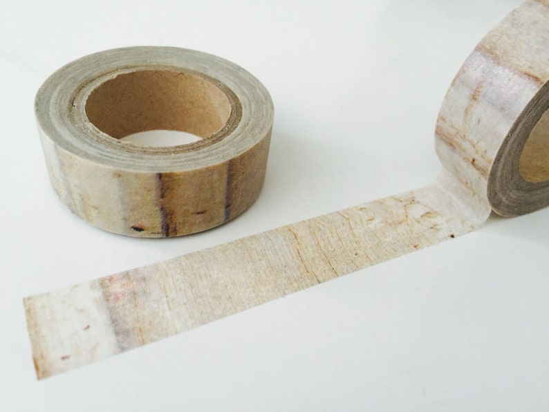 Blonde Wood Grain Washi Tape Etsy