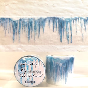 Frosted Blue Icicles Washi Tape
