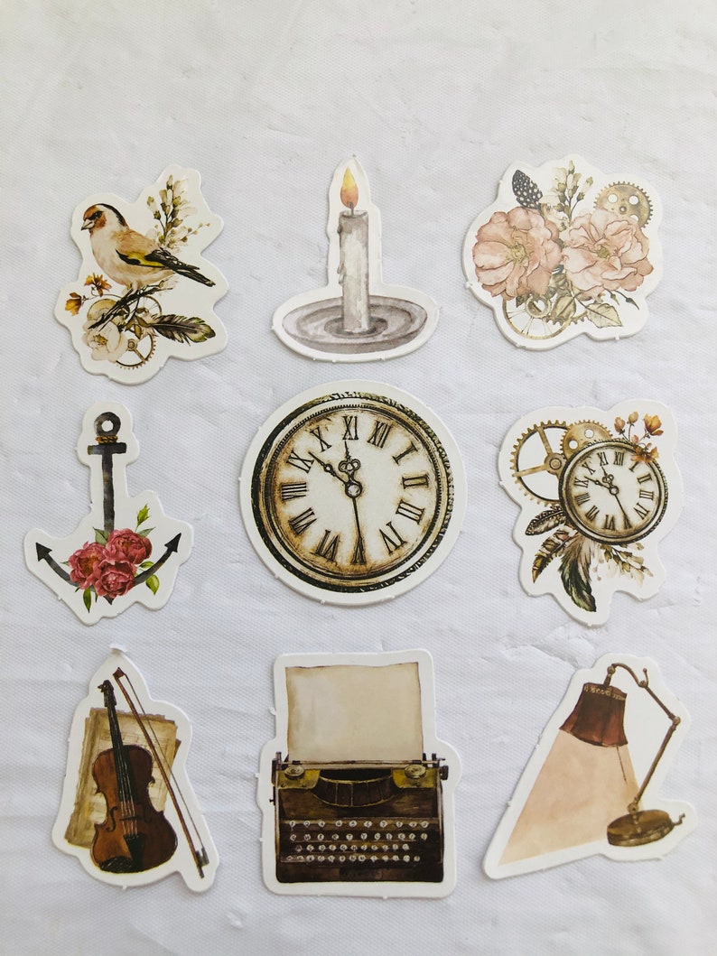 Set of 46 Antique Stickers Etsy