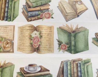 Antique Books Washi Tape