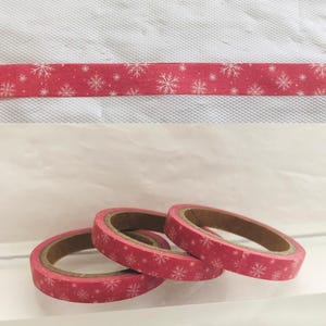 Ruban adhésif skinny flocon de neige