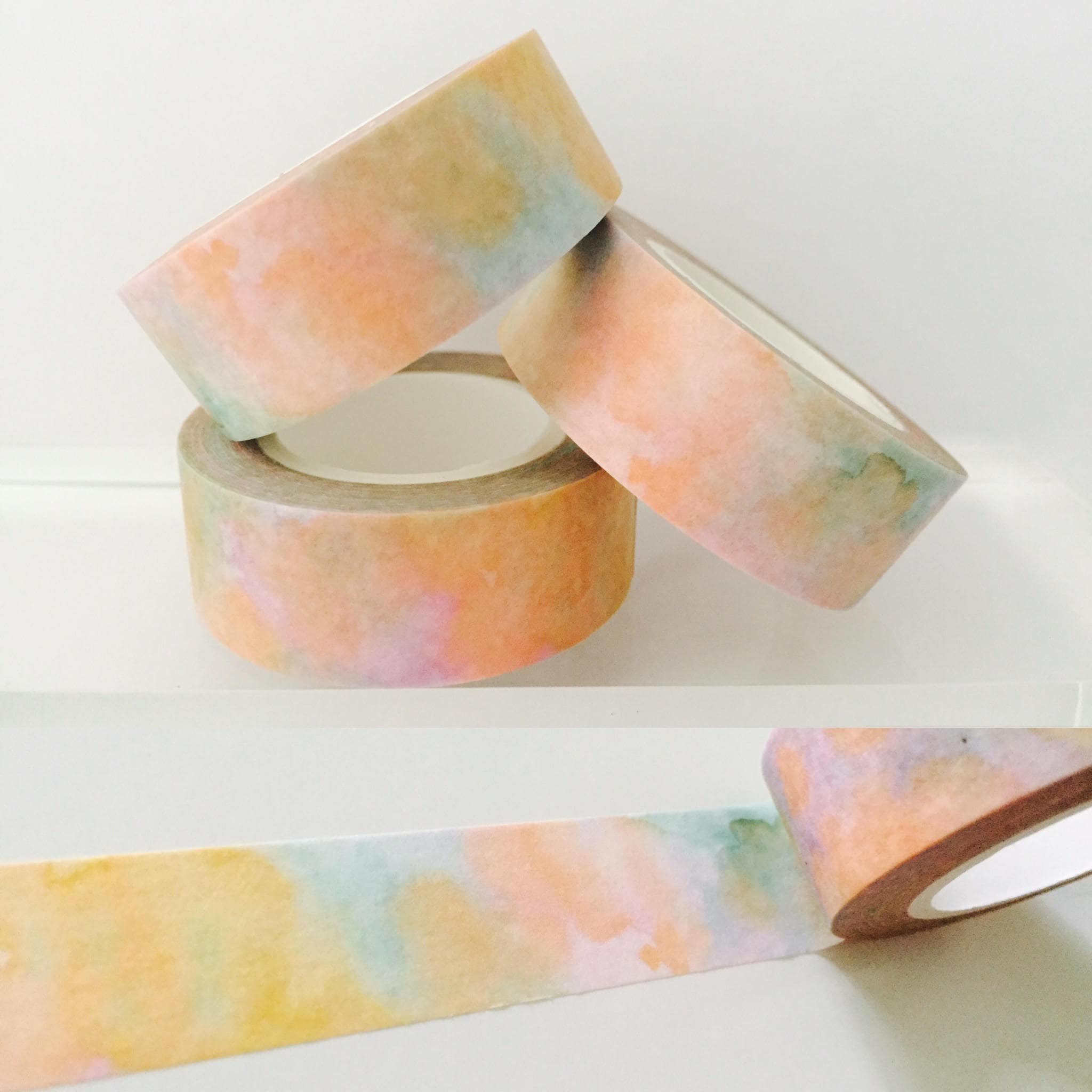15mm x 10m Washi Tape - Banded Marble Cone