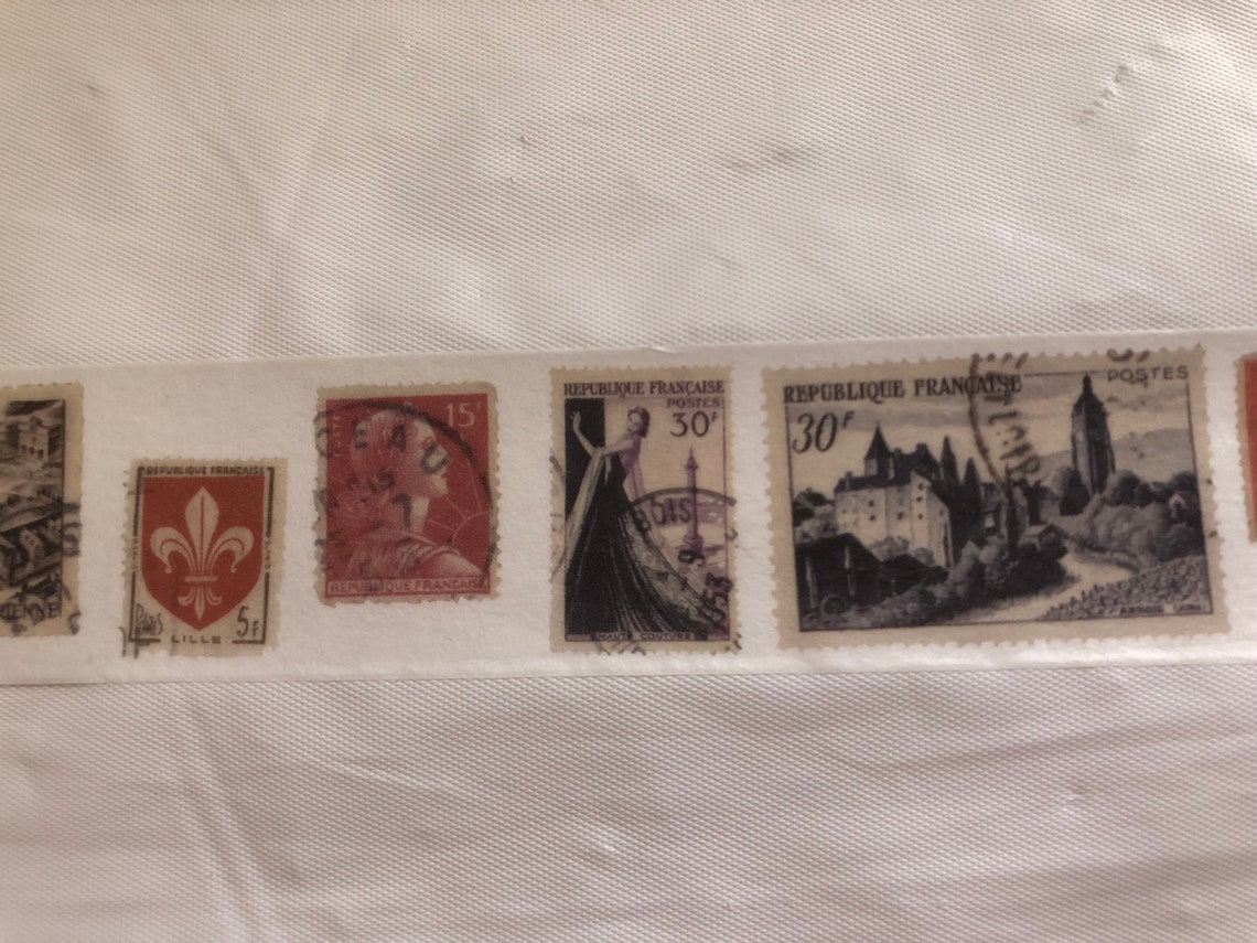 Postage Stamp Washi Tape Etsy