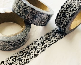 Zwart-wit behang Washi Tape