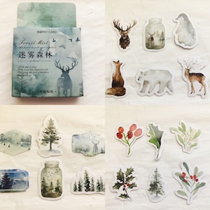 46 Watercolor Winter Stickers