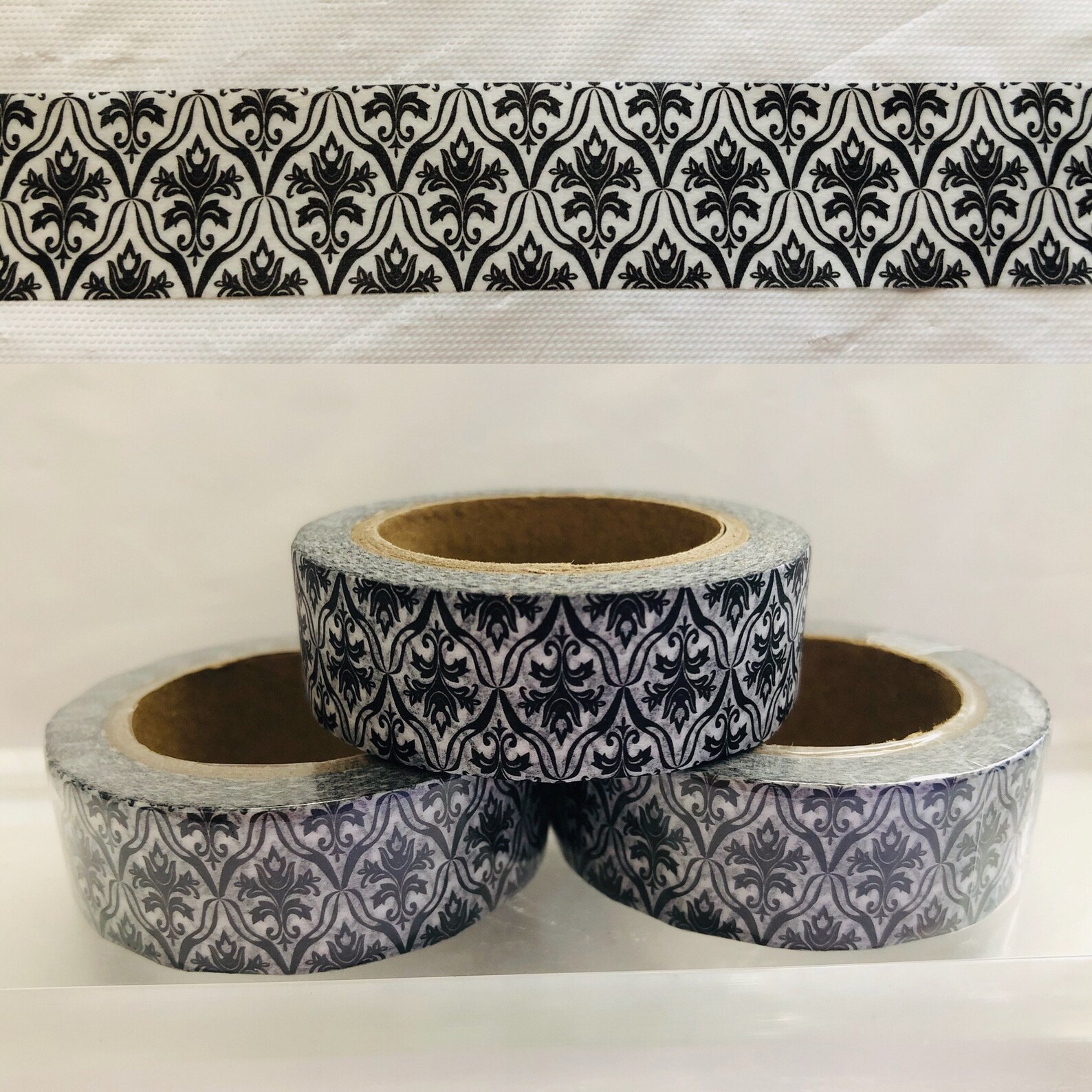 Black and White Wallpaper Washi Tape | Etsy
