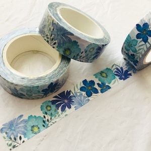 Blue Anemone Garden Washi Tape