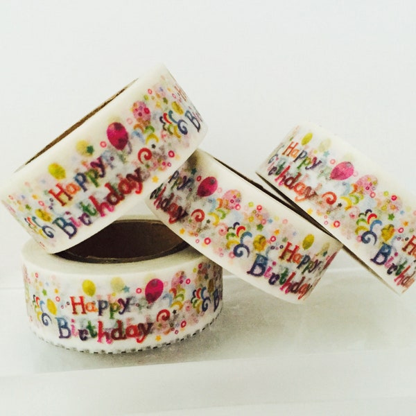 Happy Birthday Confetti Washi Tape