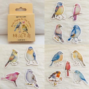 46 stickers oiseaux