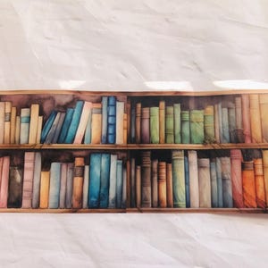 Cinta washi ancha transparente para estantería