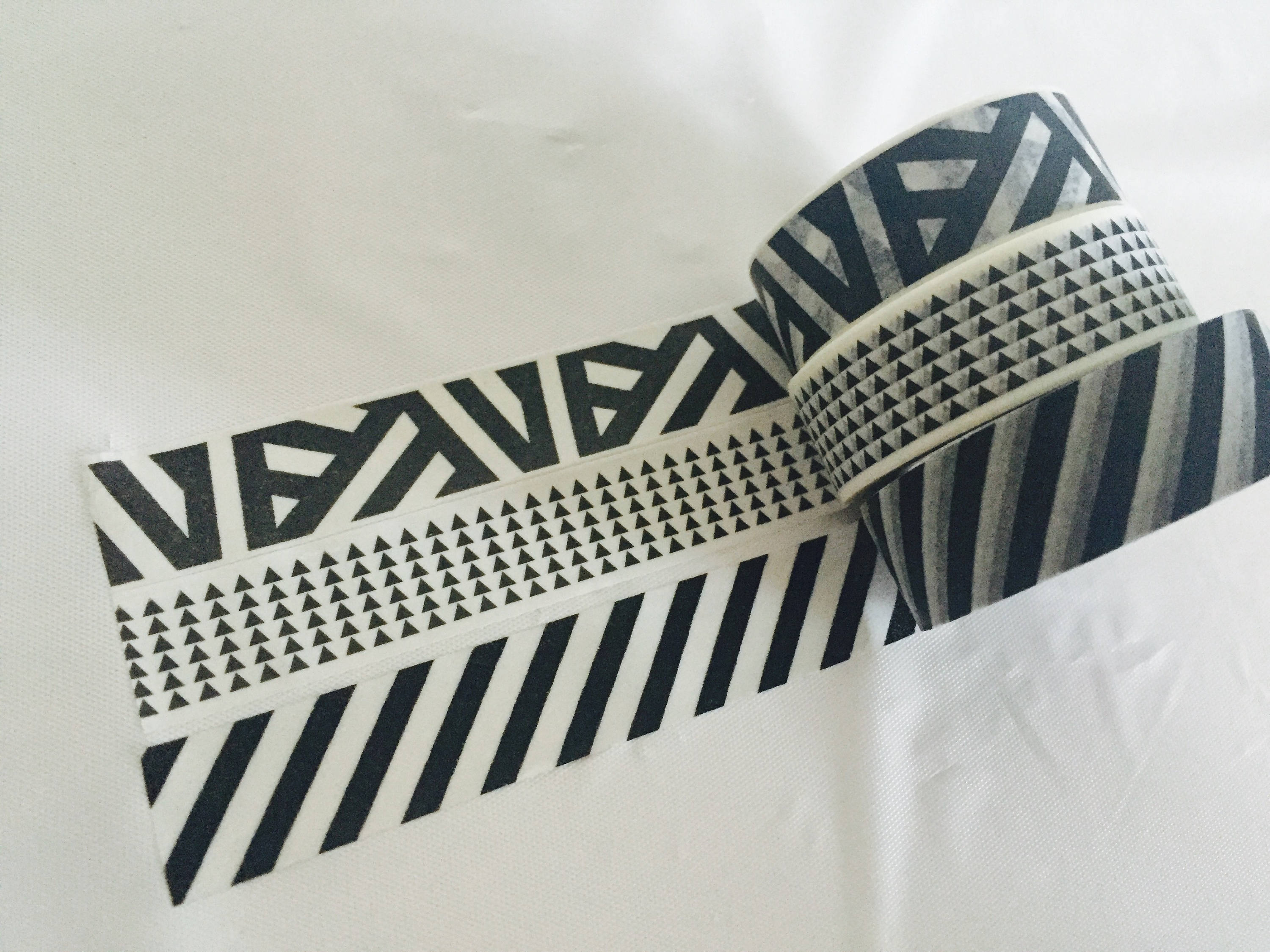 Black and White Washi Tape in 3 Patterns Etsy