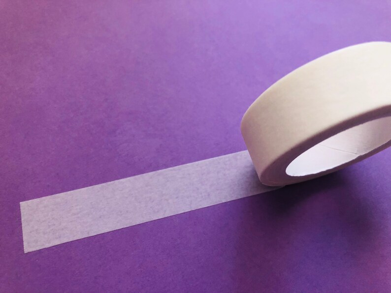 Solid White Washi Tape Etsy