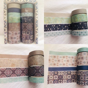 Lot de 12 rubans adhésifs pour journaux marocains en Washi