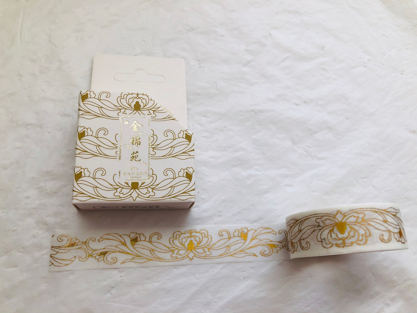 Gold Lotus Flower Washi Tape Etsy