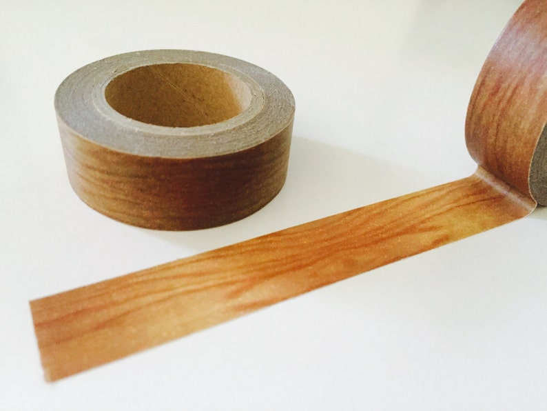 Wood Grain Washi Tape Etsy