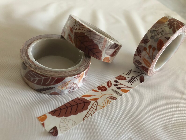 Fall Leaves Washi Tape - Etsy