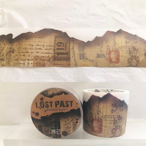 Ruban adhésif Washi Kraft Ephemera découpé avec des matrices