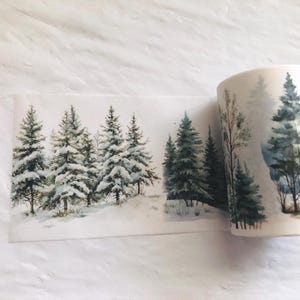Winter Forest Scenes Washi Tape