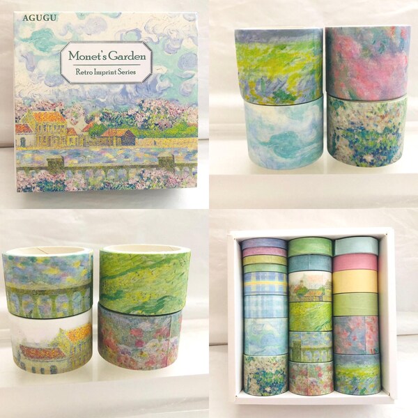 Monet Floral Garden Washi Tape 20 Pack