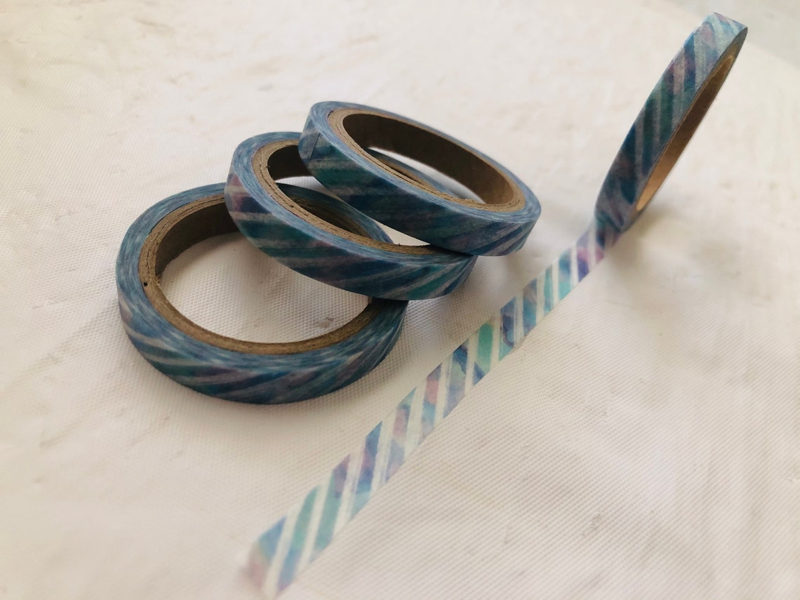 Watercolor Stripe Washi Tape - Etsy