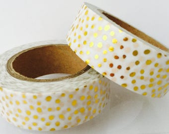 Gold Foil Dots Washi Tape