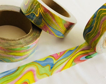 Gold Foil Rainbow Washi Tape