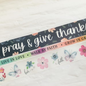 Taśma washi Faith cięta na wymiar
